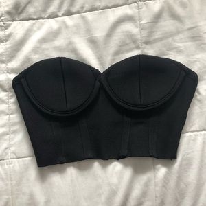 Strapless Bandage Crop Top